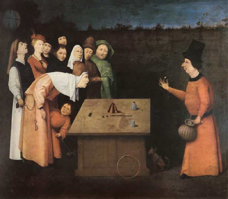 Hieronymus Bosch Taskspelaren oil painting picture